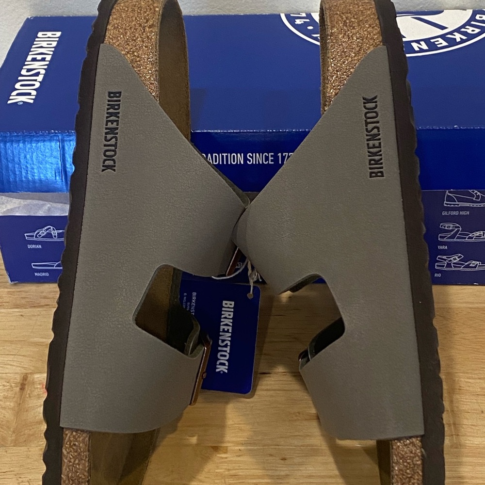 Birkenstock Arizona BS Slide Sandal - Women's stone US 8-8.5 (39) perfect! NIB - Picture 10 of 14